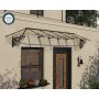 Canopia Lily French Entrtak 0,9 x 4,2 - Svart/klarglas