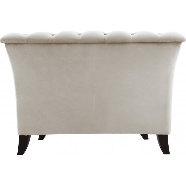 F�t�lj chesterfield beige sammet - Milton