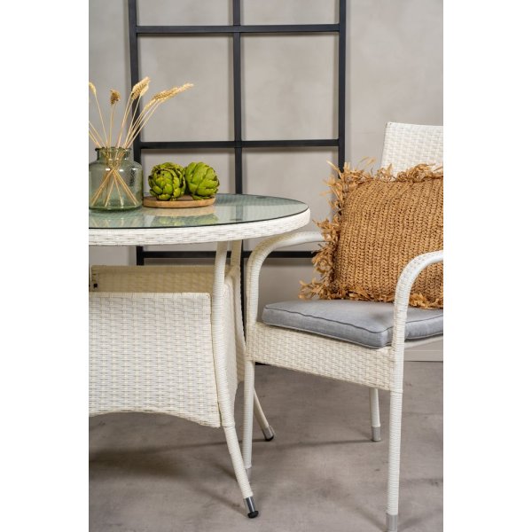 Frubol Matgrupp (90) - Vit - 2 Stolar