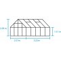 Vxthus Magnum - Antracit med hrdat glas 11,5 m