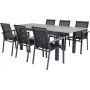 Ekens Matgrupp (152x90) - Svart/Gr - 6 Stolar