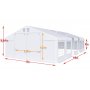 Partytlt i PVC - 5 x 16 m