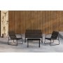 Utegrupp Laguna med soffa f�t�ljer och soffbord - svart