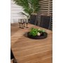 Maglehem Matgrupp (160x90) - Svart/Natur - 8 Stolar