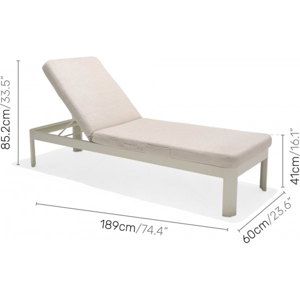 Portals loungegrupp 4 - Vit/teak
