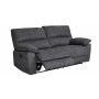 Reclinersoffa 2-sits extra bred i gr�tt - 197 cm