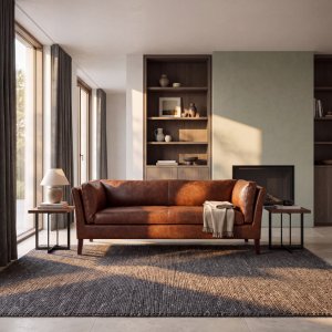 3-sits Soffa Heritage - Brun Vintage Konstläder PU Matt - 198x86x73 cm 3-sits Soffa Heritage - Brun Vintage Konstläder PU Matt - 198x86x73 cm