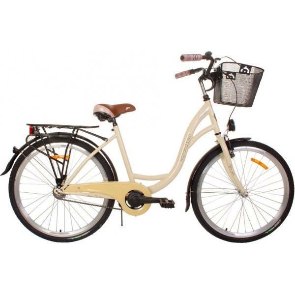 Naisten pyr Holland - Cream + Polkupyrn lukko