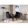 Paradis matbord 100 cm - Svart