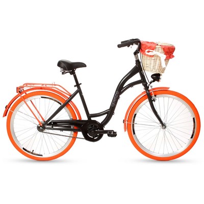 Cykel Colours 26\\\" - svart/orange