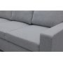 H�rnsoffa Belissa med b�ddfunktion och f�rvaring - 235x235 cm - m�rkgr�