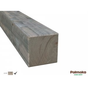Läs mer om Stolpe massivt trä 70x70x1000 mm - Grå tryckimpregnerad - Staket