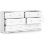Byr� vit med 6 l�dor 143 cm bred