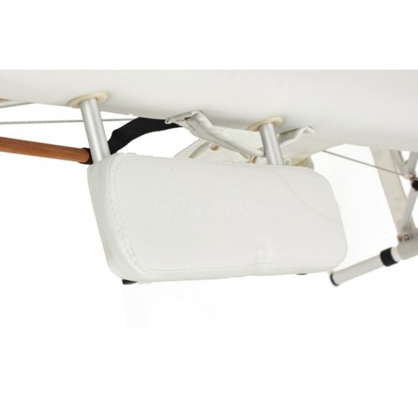 Massageb�nk med metallben - 3 zoner - Tv�f�rgad