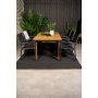 Malmby Spisegruppe (180x90) - Sort/Natur - 6 Stole