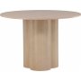Matbord runt 110 cm Whitewash - Olivia