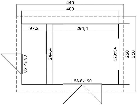 Friggebod Lovisa C - 10 m² Friggebod Lovisa C - 10 m²