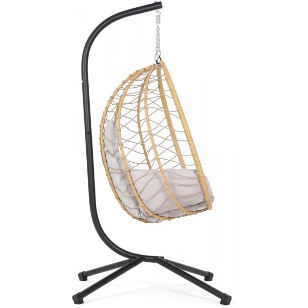 Hngstol Lugo - Svart/beige