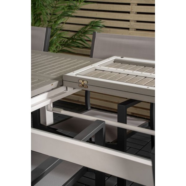 Ekenäs Matgrupp (224x100) - Svart/Grå/Vit - 8 Stolar Ekenäs Matgrupp (224x100) - Svart/Grå/Vit - 8 Stolar