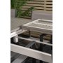 Ekens Matgrupp (224x100) - Svart/Gr/Vit - 8 Stolar