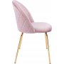 Stol rosa med guldiga ben - Plaza
