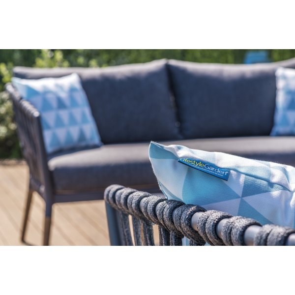 Lifestyle Garden Gartengruppe Ipanema mit Sofa, 2 Sesseln und Couchtisch - Grau / Teak / Olefin Lifestyle Garden Gartengruppe Ipanema mit Sofa, 2 Sesseln und Couchtisch - Grau / Teak / Olefin