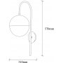 Bastos v�gglampa 3055 - Svart/vintage