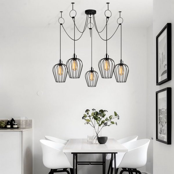 Tell taklampa 6691 - Svart