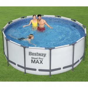 Bestway Steel Pro MAX overjordisk pool Ø3,6 m - 122 cm dyb Bestway Steel Pro MAX overjordisk pool Ø3,6 m - 122 cm dyb