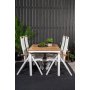 Dotorp Matgrupp (160x90) - Vit/Natur - 4 Stolar