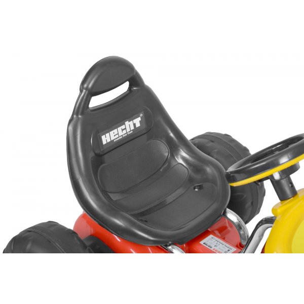 Trampbil - Röd och gul Trampbil - Röd och gul