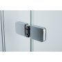 Duschdrr Free Line - 6mm glas (gavel + drr H 195 cm) 