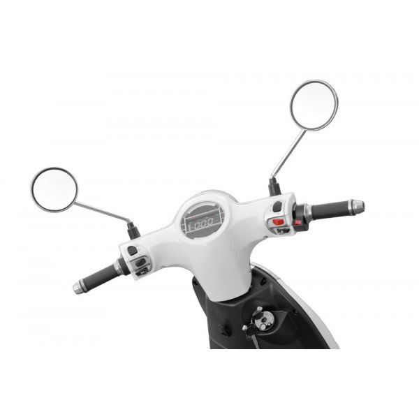 Elmoped 3000 W - Vit + Reflexsele Elmoped 3000 W - Vit + Reflexsele