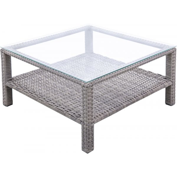 Norrhult utemöbelgrupp 3-sits soffa inkl. fotpall & bord - Grå konstrotting Norrhult utemöbelgrupp 3-sits soffa inkl. fotpall & bord - Grå konstrotting