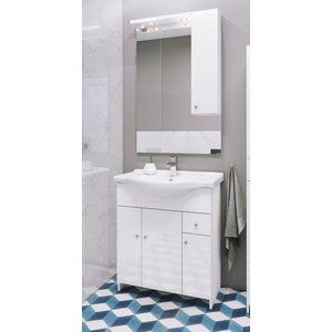 Läs mer om Badrumsmöbler Malibu - Tvättställ med spegelskåp - Badrumspaket, Badrumsmöbler
