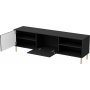 Bullet TV-b�nk - Svart/guld