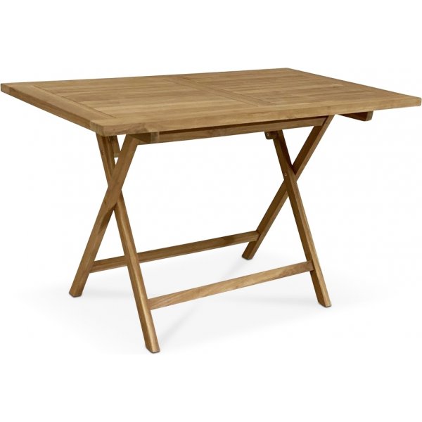 Salt vikbart bord i teak - 140x80 cm