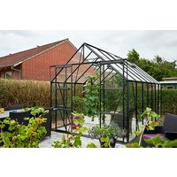 Växthus Magnum - Antracit med härdat glas 11,5 m² Växthus Magnum - Antracit med härdat glas 11,5 m²
