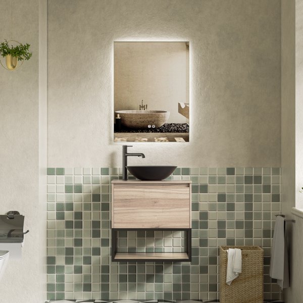 Badezimmerpaket - Calista | Soft-Close-Schubladen & LED-Spiegel | 80 cm
