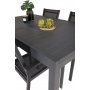 Holma Matgrupp (160x100) - Svart - 4 Stolar