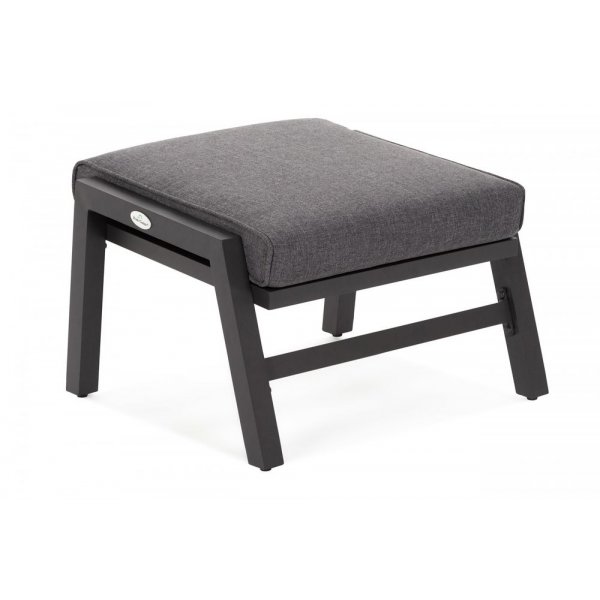 Solstol Morton med bord & fotpall - Mörkgrå/grå Solstol Morton med bord & fotpall - Mörkgrå/grå