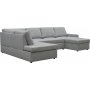 U soffa b�ddsoffa gr� - T�rn�