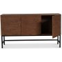 Carl sideboard i brunbetsad ek med 3 d�rrar