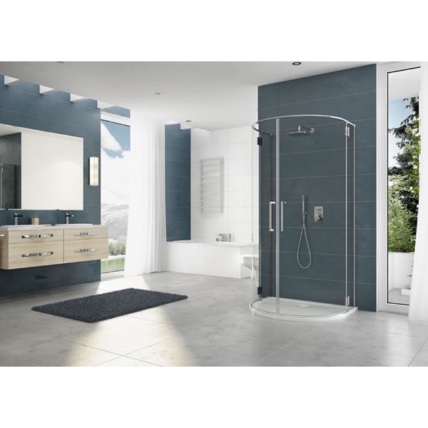 Duschhörn Space Line halvrunt (mot enkelvägg) - 6 & 8mm glas Duschhörn Space Line halvrunt (mot enkelvägg) - 6 & 8mm glas