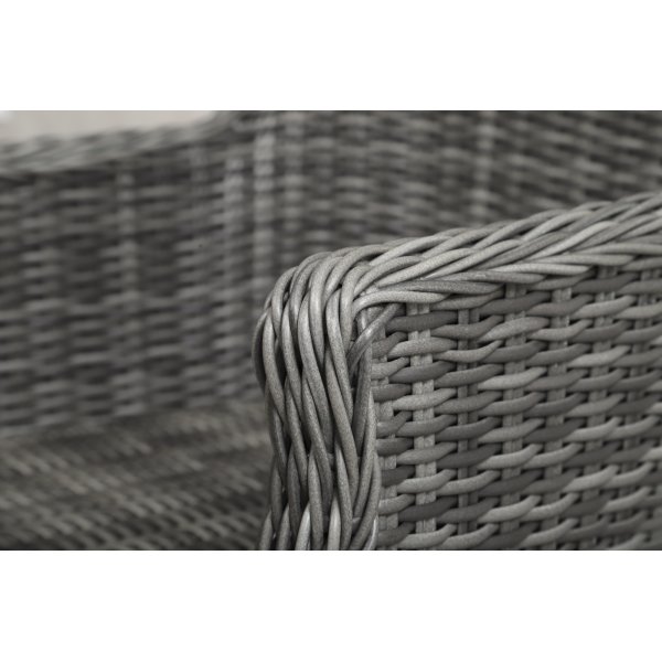 Gartentisch aus grauem Rattan - Jacksonville + Reinigungsspray für Gartenmöbel Gartentisch aus grauem Rattan - Jacksonville + Reinigungsspray für Gartenmöbel