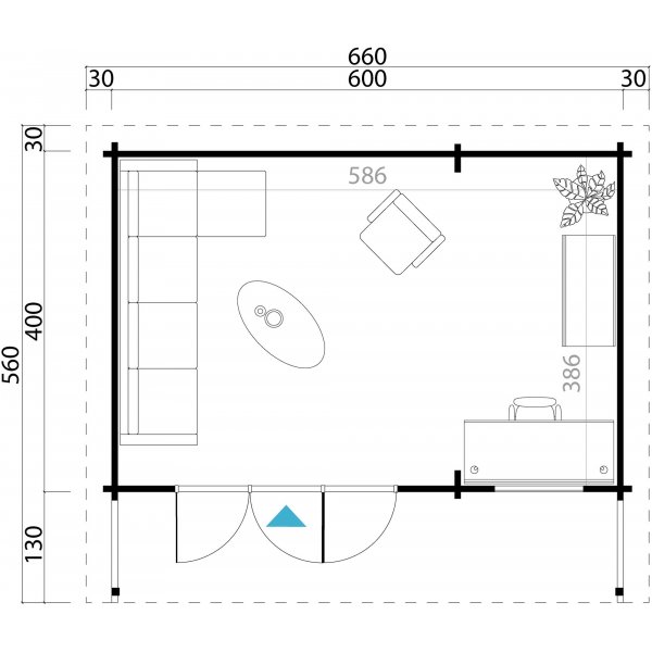 Attefallhaus Torvald - 26 m�