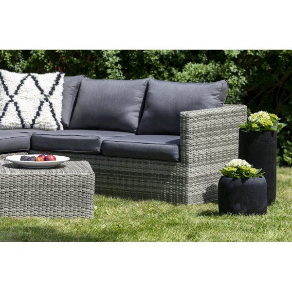 Ingelstorp hrnsoffa med fotpall - Gr konstrotting