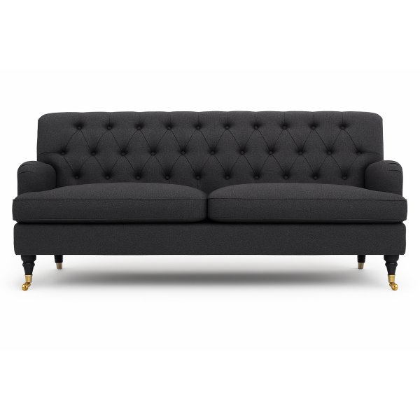 Soffa 3-sits 215 cm - M�rkgr� - Howard Barkley