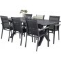 Ramsj Matgrupp (200x100) - Svart - 6 Stolar