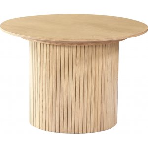 Scarlett Couchtisch Ø60 cm - Weiß pigmentierte Eiche Scarlett Couchtisch Ø60 cm - Weiß pigmentierte Eiche